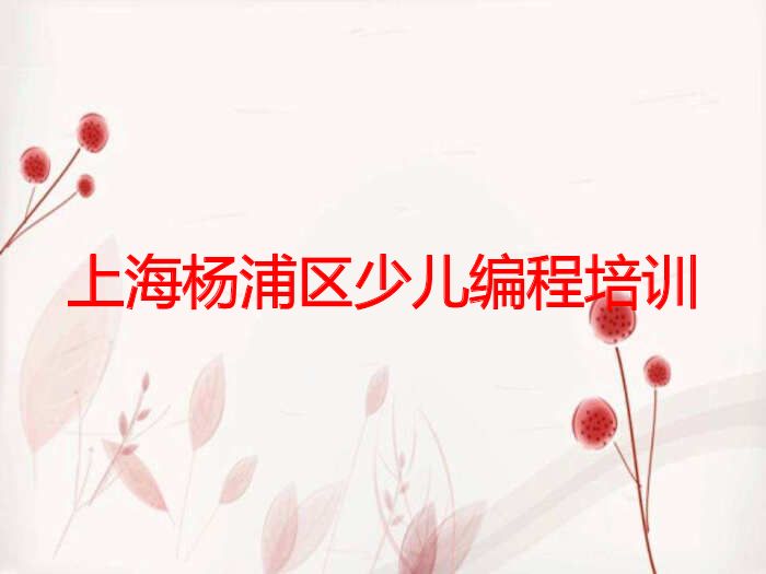上海杨浦区少儿编程培训 上海杨浦区少儿编程培训