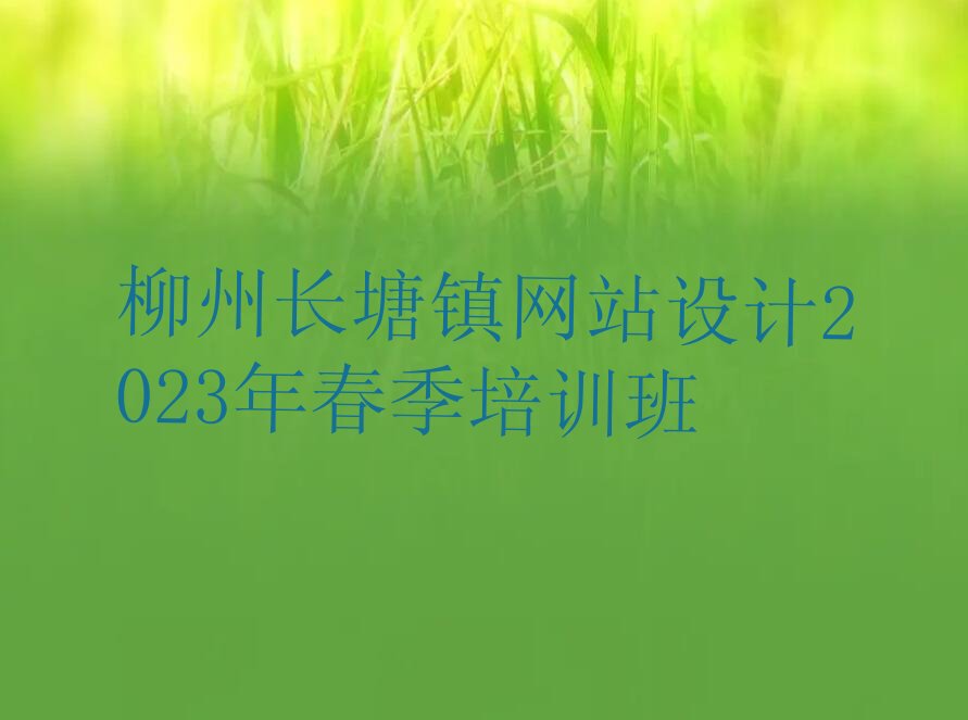 柳州长塘镇网站设计2023年春季培训班