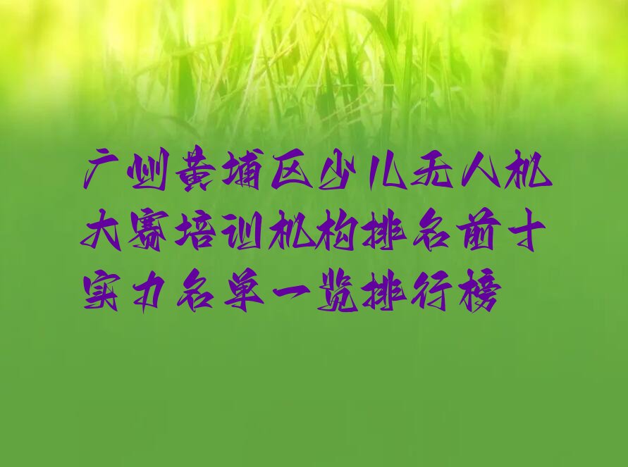 广州黄埔区九佛街道少儿编程培训学校