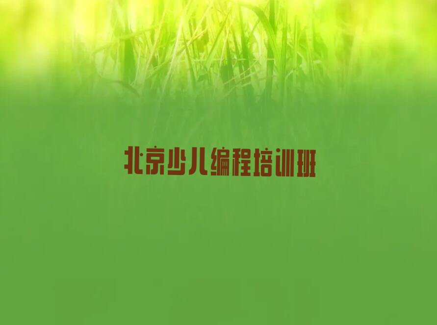 十大北京海淀区小孩编程培训基地排名榜前十名排行榜