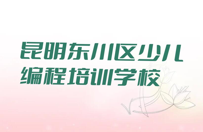 十大昆明东川区少儿编程Python培训班是怎么学的呢排行榜