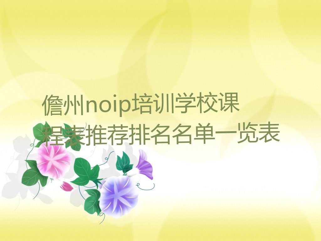 儋州noip培训学校