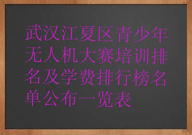武汉青少年无人机大赛培训学校