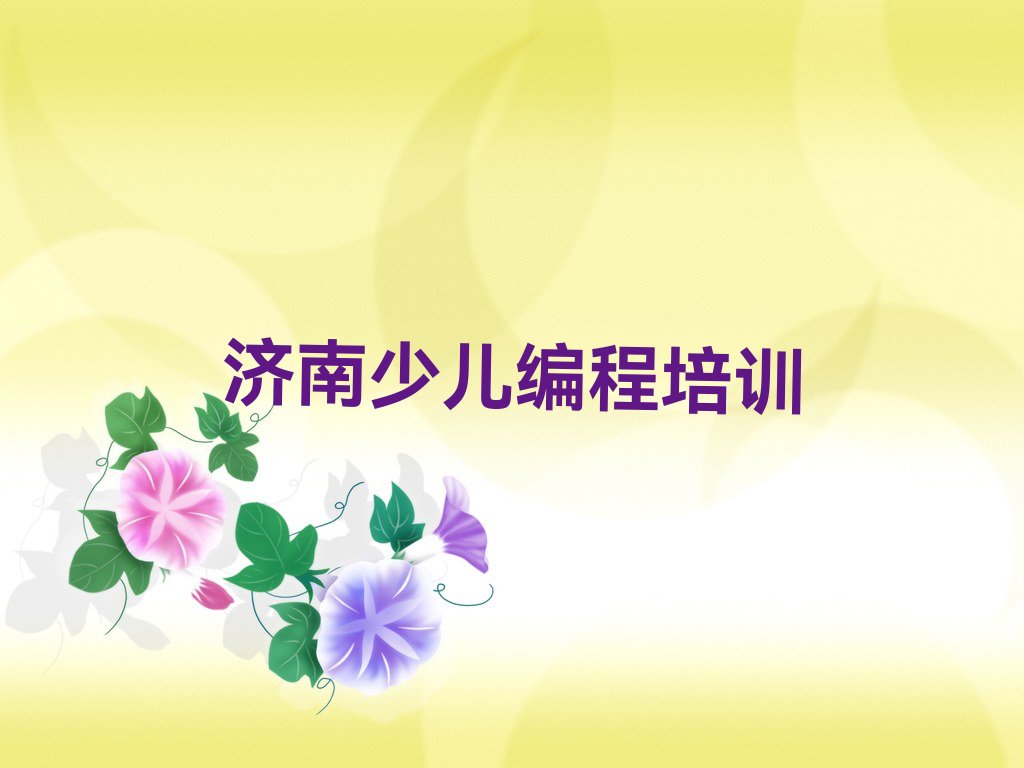 济南济阳区曲堤镇少儿编程Python培训学校