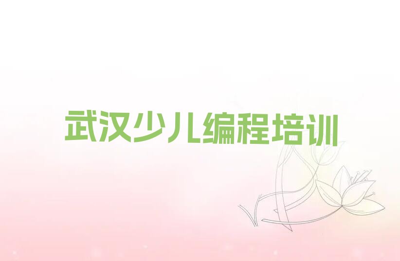 武汉少儿编程培训学校