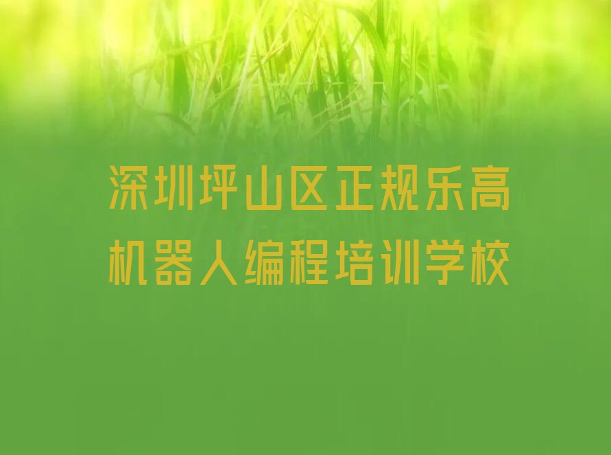 深圳少儿编程培训中心