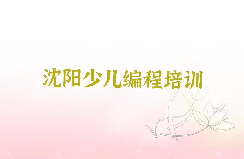 沈阳少儿编程培训