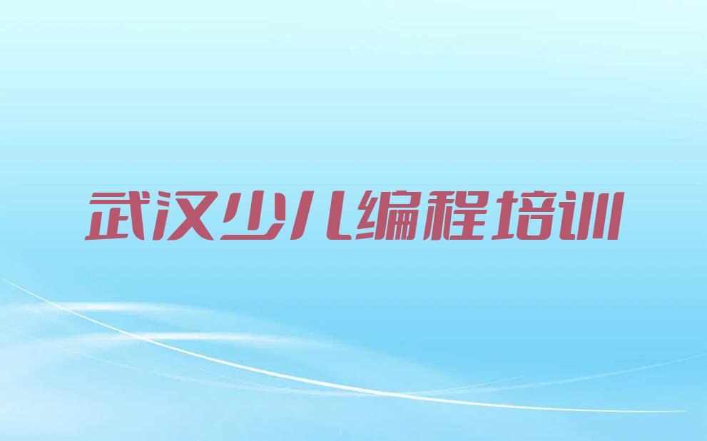 武汉江夏区金水街道少儿NOIP编程竞赛培训学校