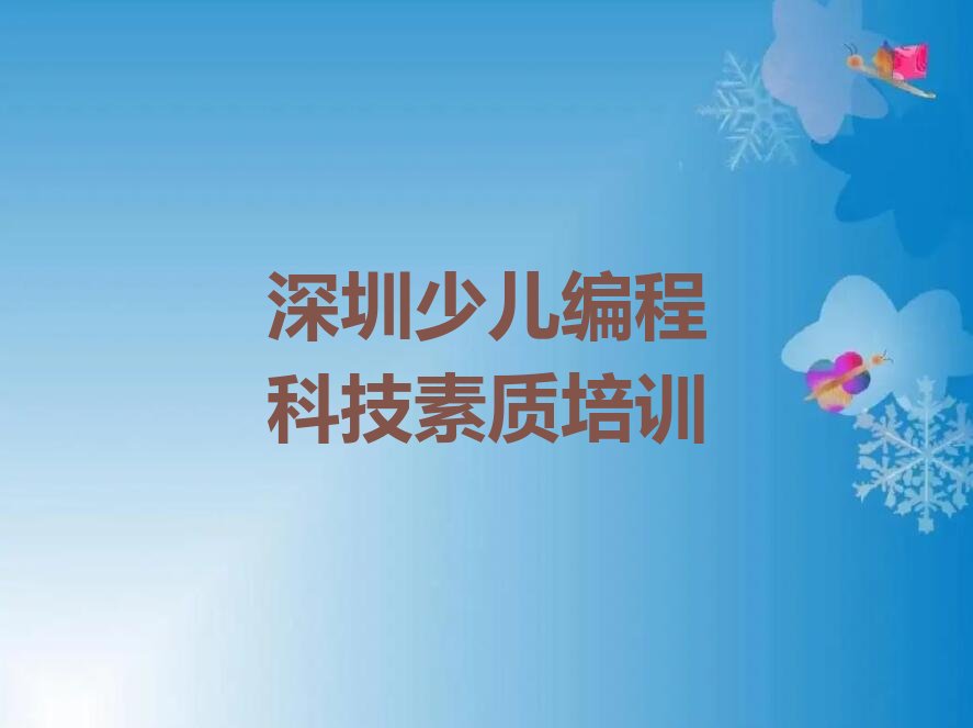 深圳龙华区少儿编程培训学校