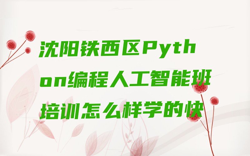 沈阳铁西区Python编程人工智能培训学校
