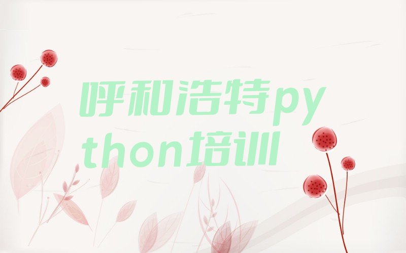 呼和浩特回民区python培训学校