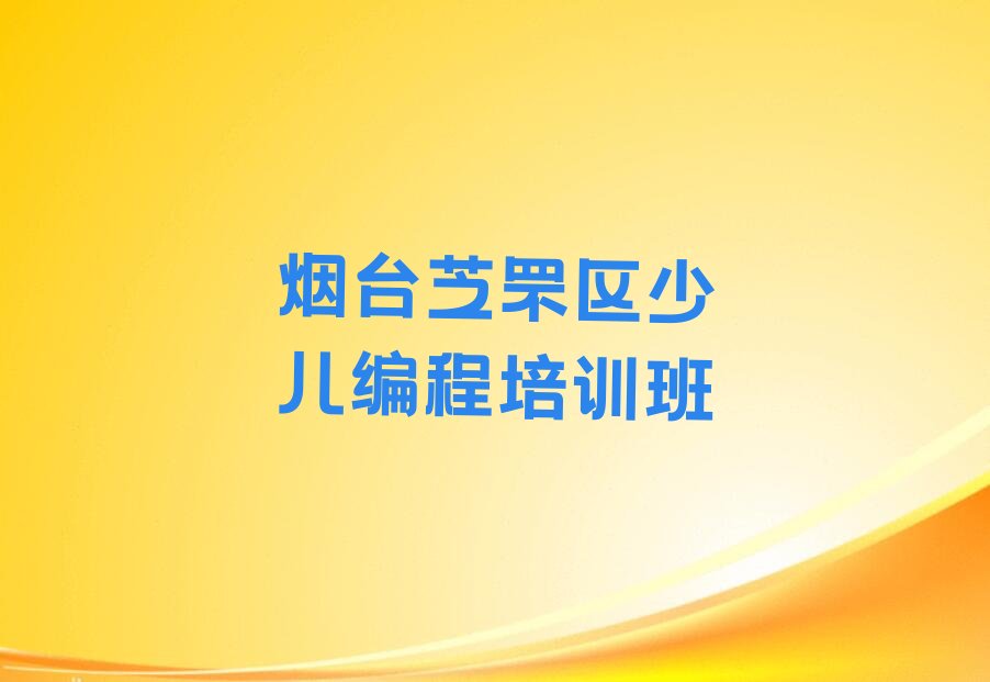 烟台芝罘区少儿编程培训班