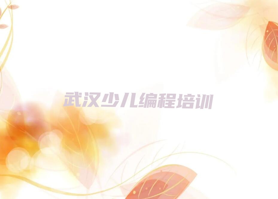 武汉青山区少儿编程培训