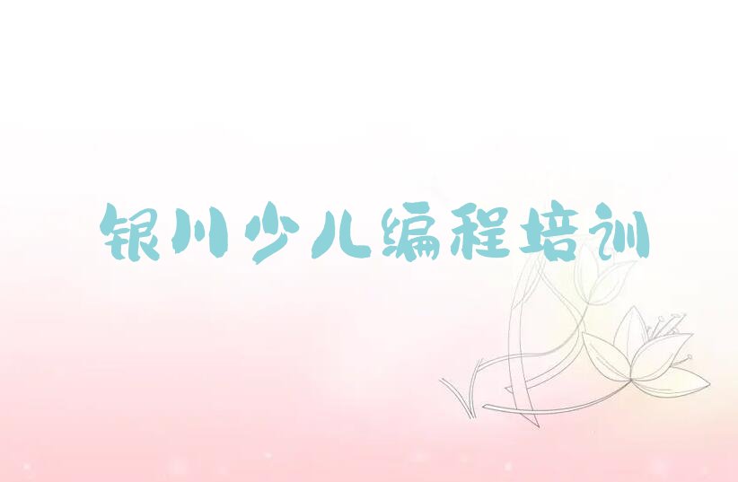 银川兴庆区少儿编程培训班