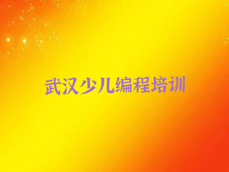 十大2024年武汉王家河街道学小儿编程在哪里十大排名一览排行榜排行榜