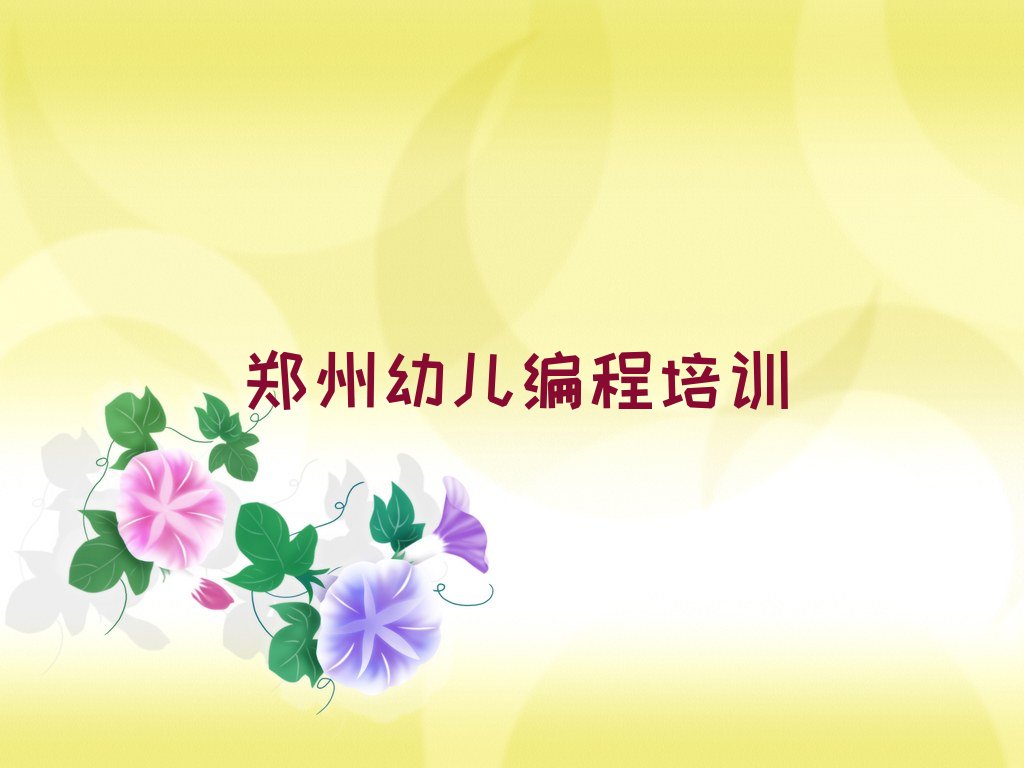 郑州郑东新区少儿编程培训