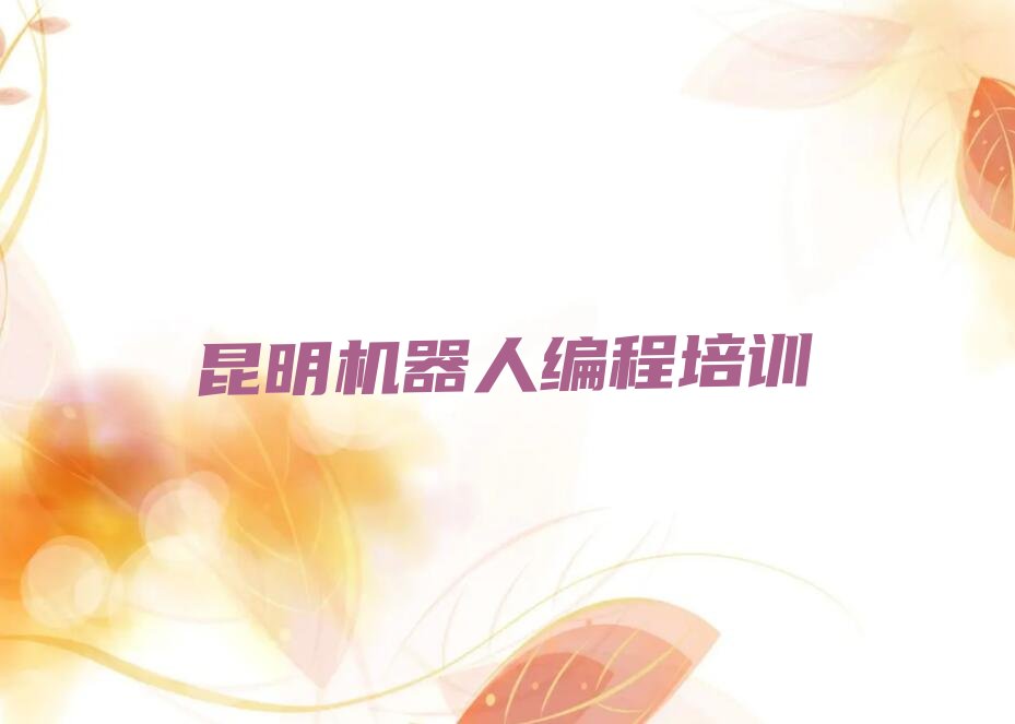 昆明东川区少儿编程培训