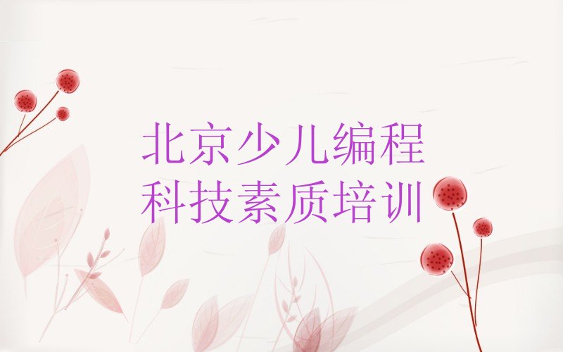 北京平谷区少儿编程科技素质培训学校