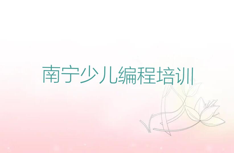 南宁武鸣区少儿编程培训中心