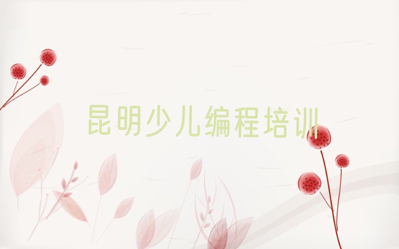 昆明西山区少儿编程培训班