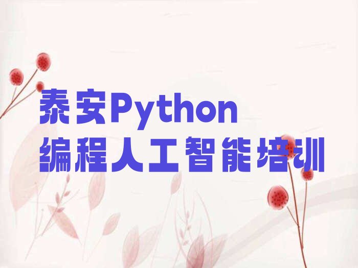 十大泰安泰山区Python编程人工智能培训班机构正规吗泰安名单排行榜一览排行榜