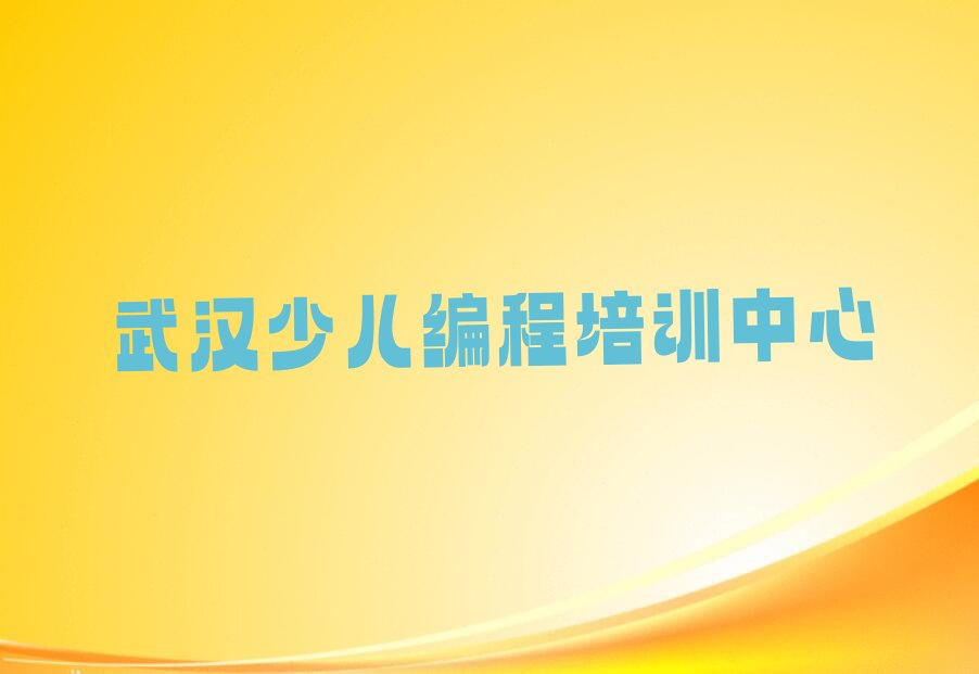 武汉少儿编程培训中心