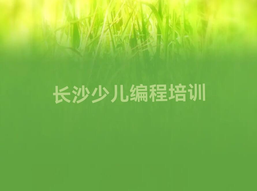 长沙少儿编程培训班