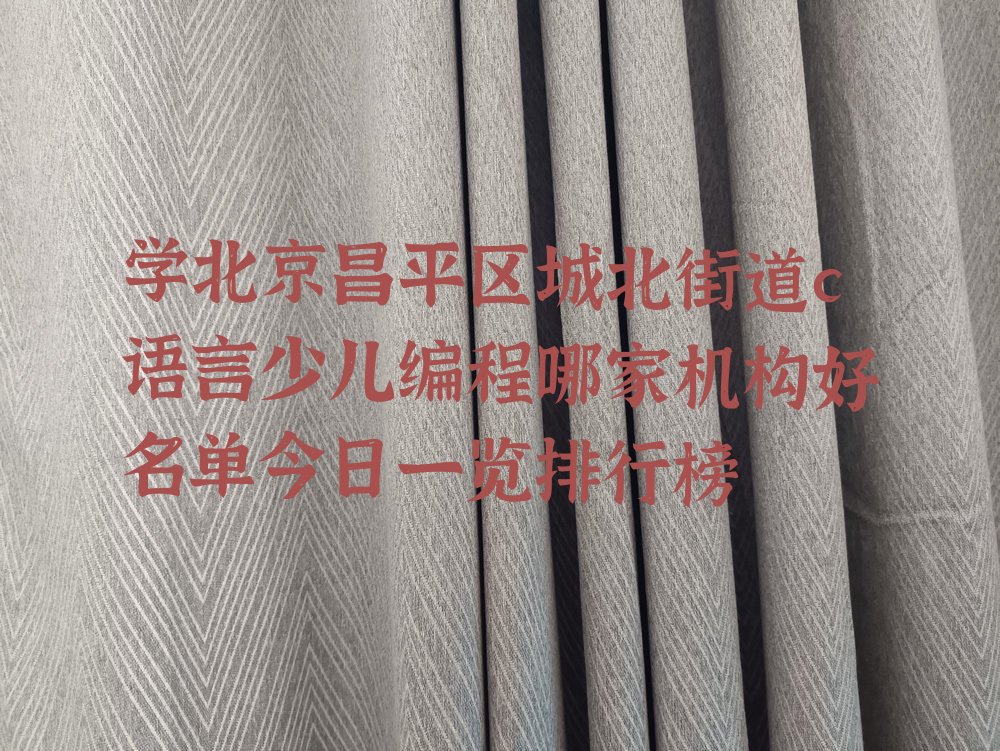 北京少儿编程培训中心