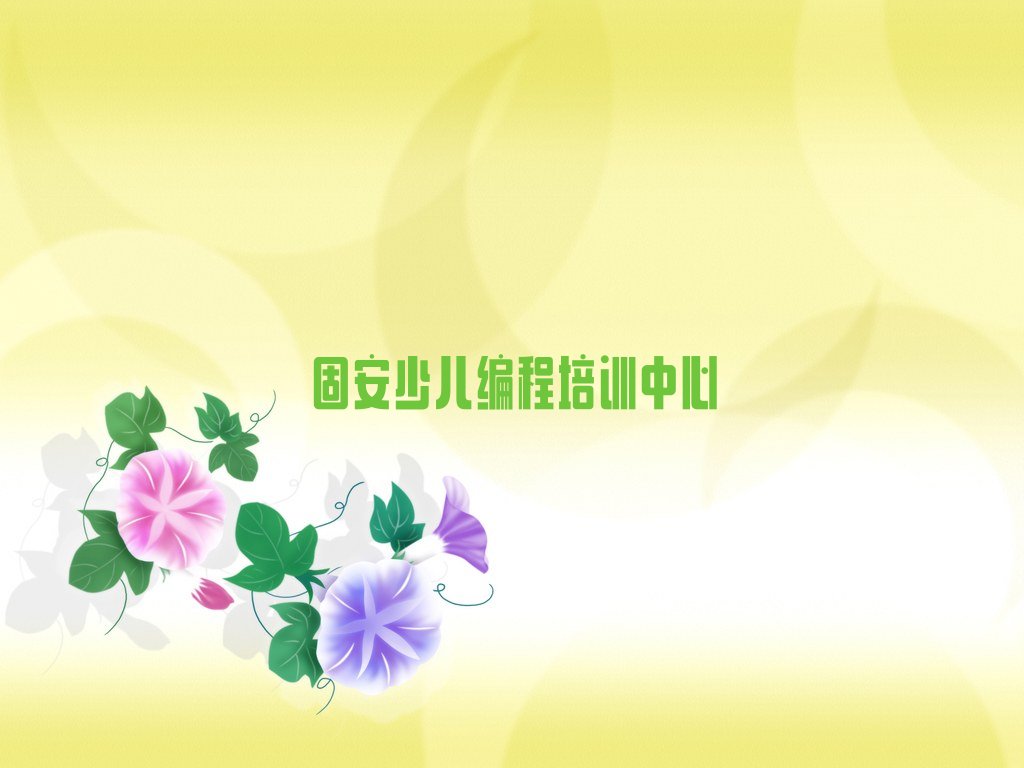 固安少儿编程培训中心
