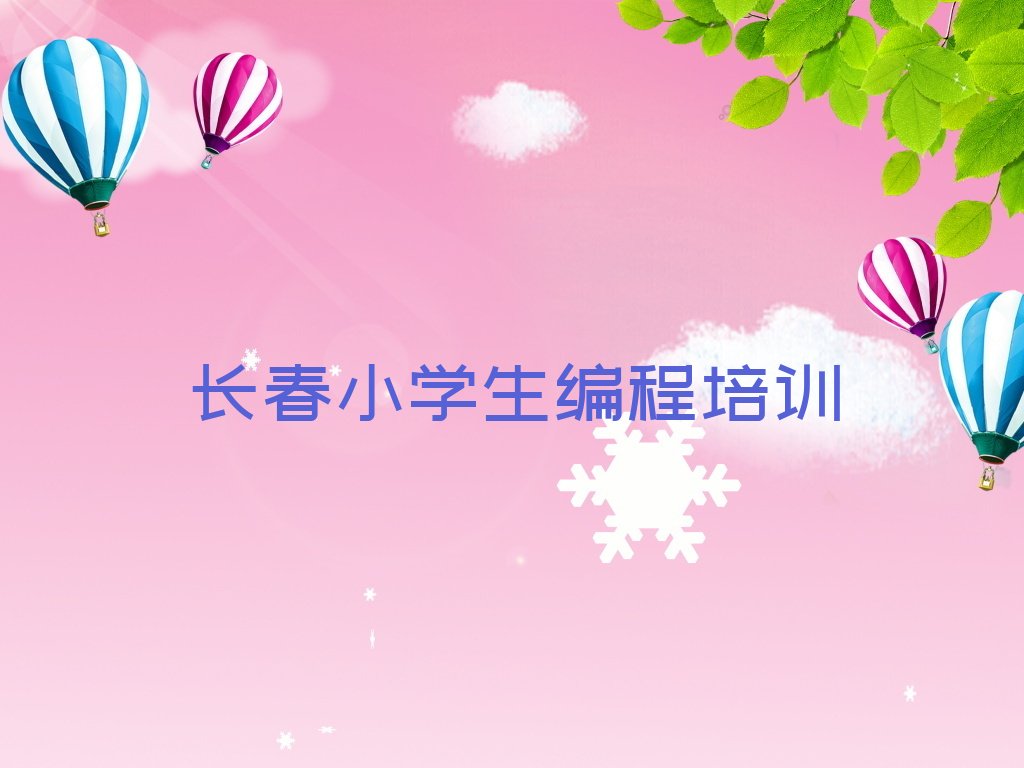 长春绿园区小学生编程培训学校
