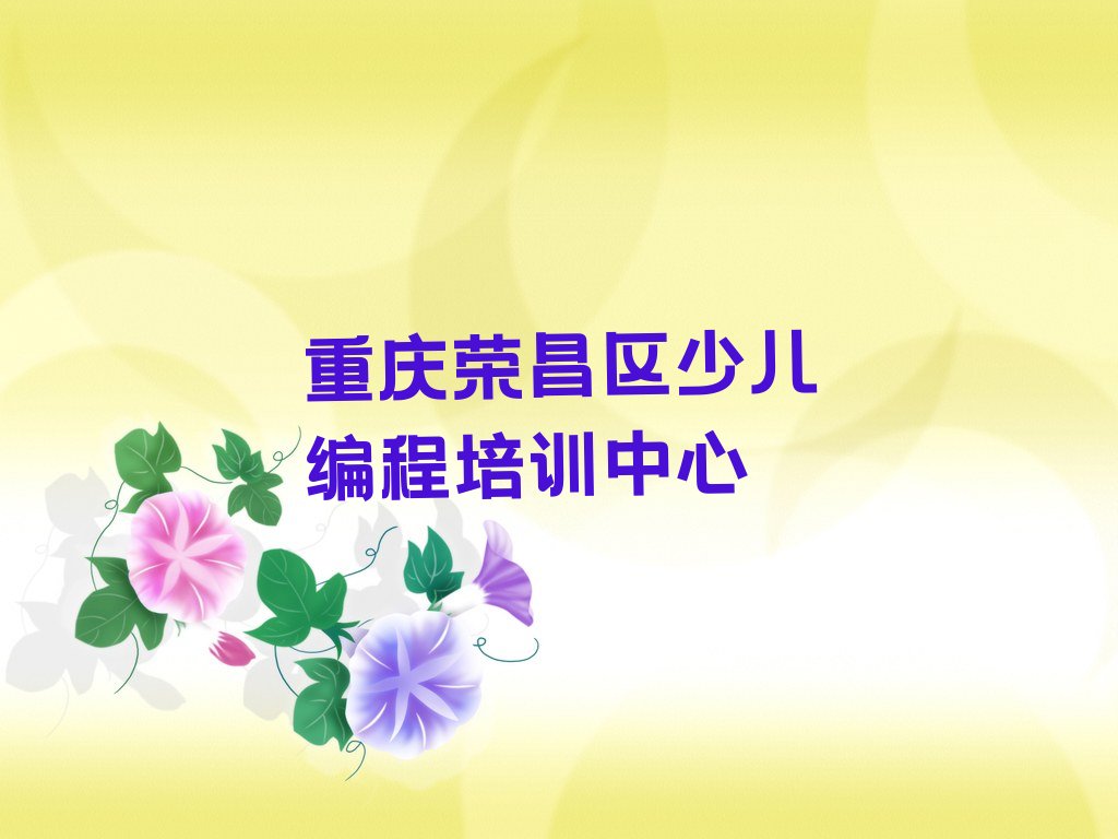 重庆荣昌区少儿编程培训中心