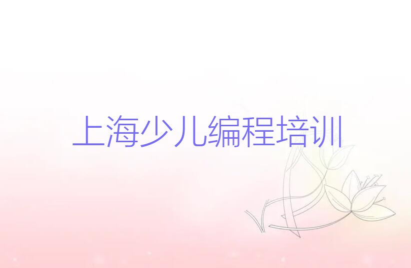 上海宝山区少儿编程培训班