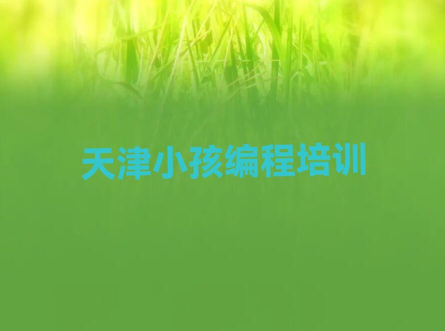 天津少儿编程培训中心