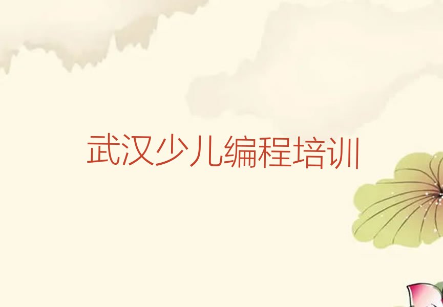 武汉新洲区小孩编程培训学校