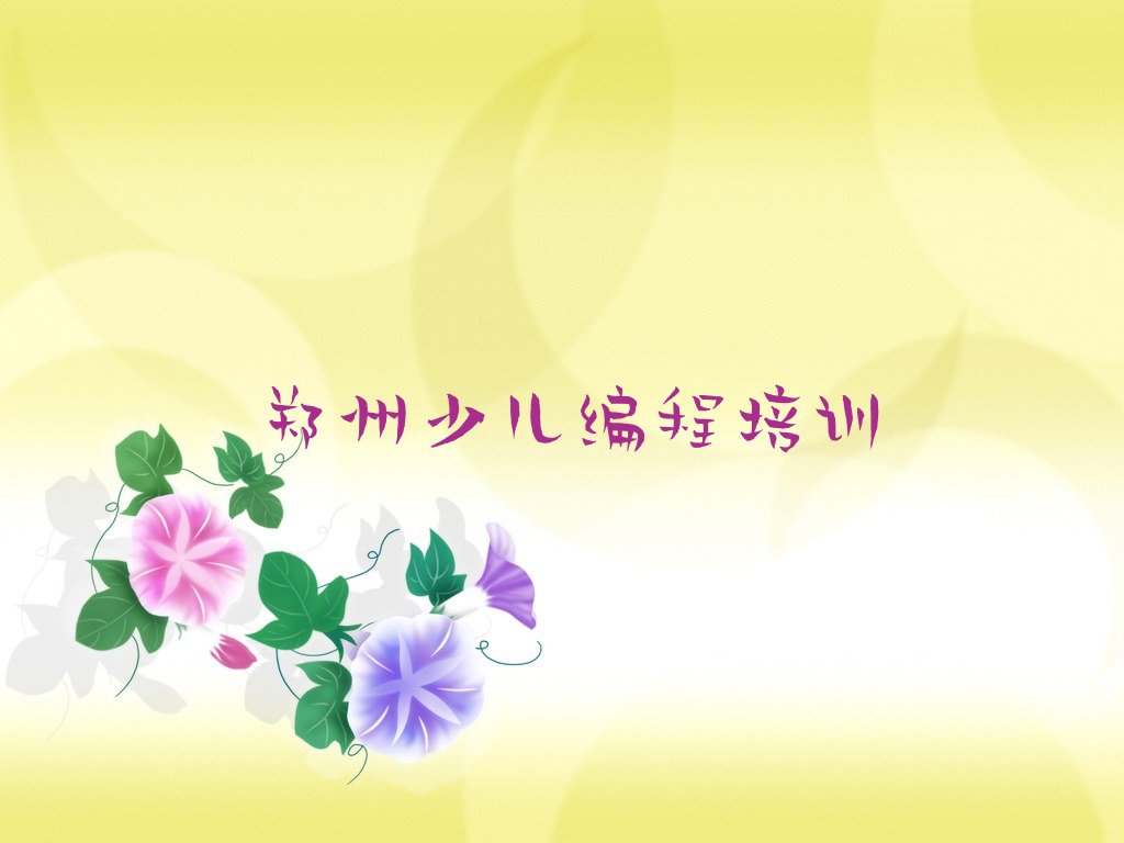 郑州二七区少儿编程培训学校