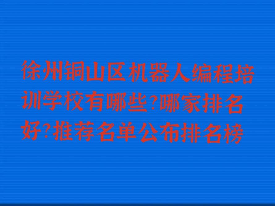 徐州少儿编程培训班