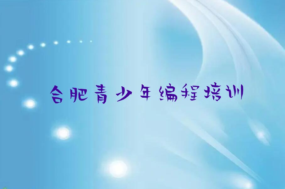 合肥少儿编程培训中心
