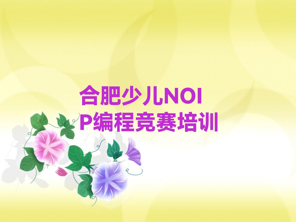 合肥少儿编程培训中心
