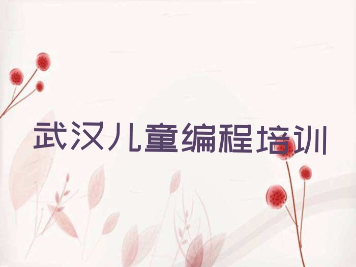 武汉少儿编程培训班