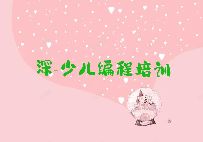 深圳盐田区沙头角街道孩子编程培训学校