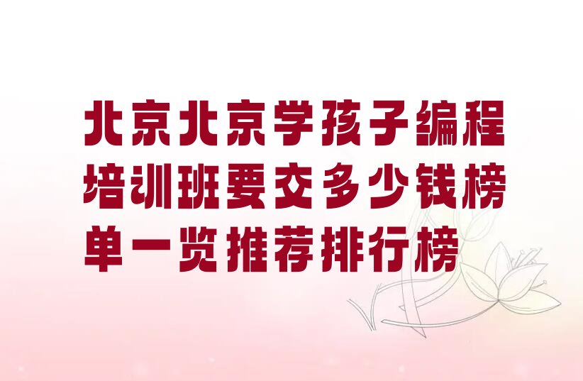 孩子编程