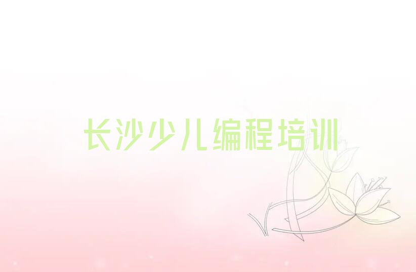 长沙天心区少儿编程培训