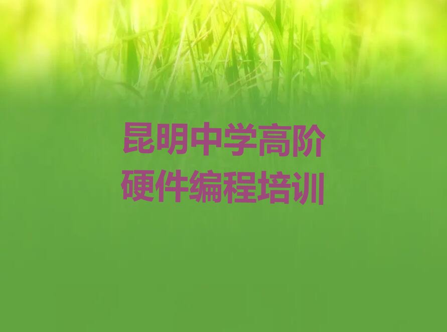 十大昆明龙泉街道中学高阶硬件编程培训的价格排行榜