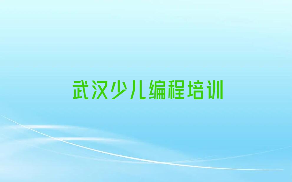 武汉武昌区少儿编程培训学校