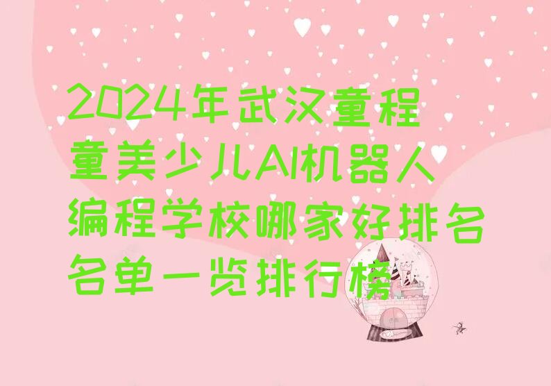 武汉东西湖区现代服务业管理处少儿AI机器人编程培训学校