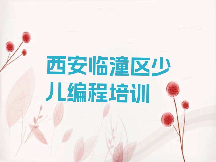 西安临潼区少儿编程培训