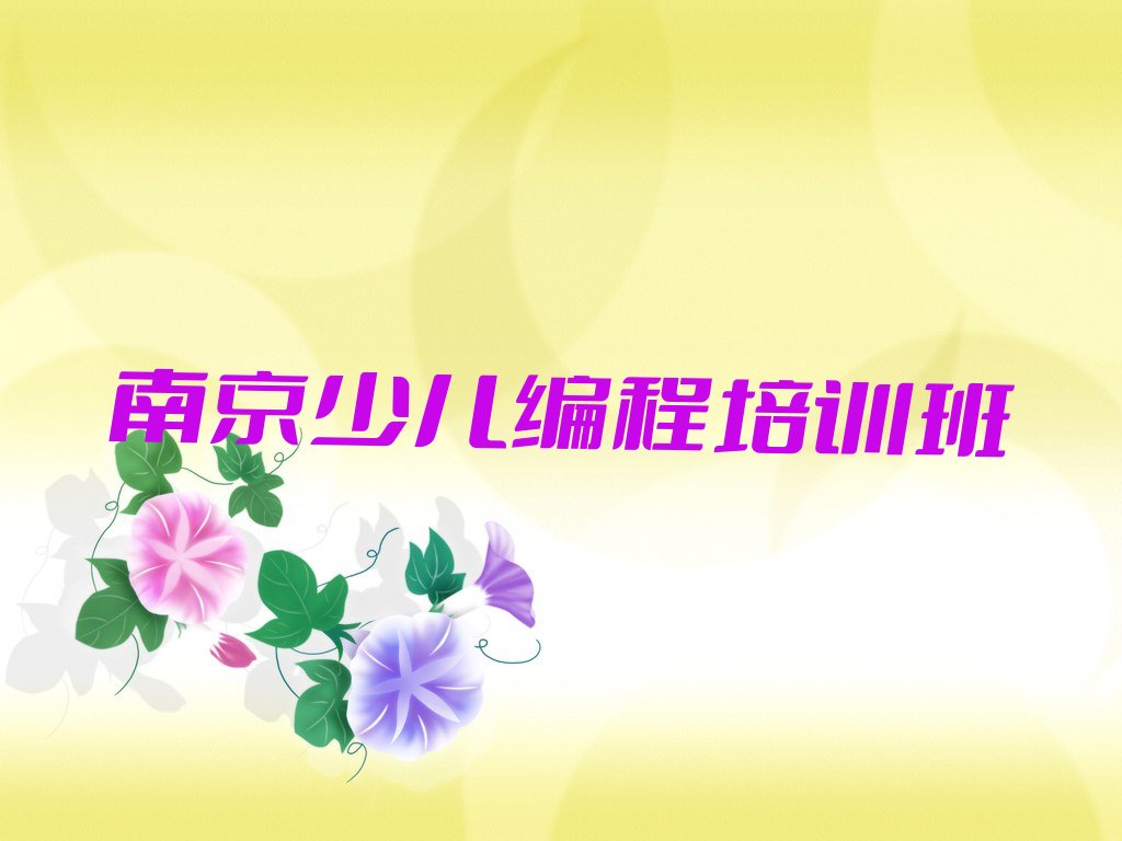 南京少儿编程培训班