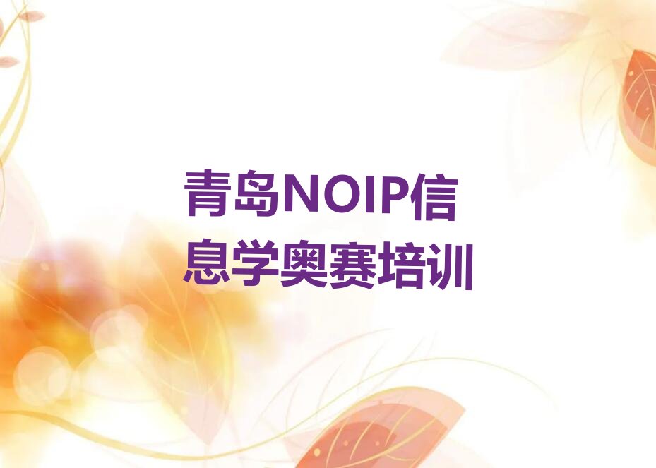 青岛NOIP信息学奥赛培训学校