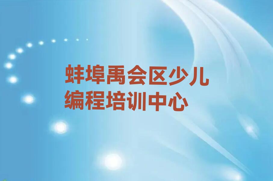 蚌埠禹会区少儿编程培训中心