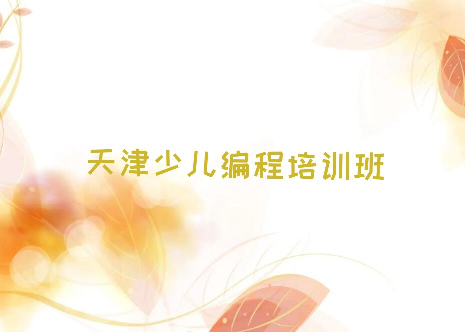 天津少儿编程培训班